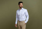 The Blue Strauss Small Check Custom Shirt Custom Dress Shirt- Ledbury