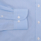 The Light Blue Talbott Jacquard Dot Custom Shirt Custom Dress Shirt- Ledbury