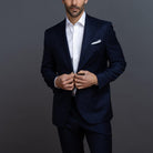 White Sanders shirt styled for a formal occasion - non-iron fine twill stays crisp all day