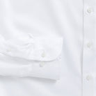 White shirt sleeve and cuff detail - double button barrel cuff non-iron shirt
