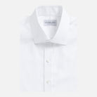 White non-iron poplin custom dress shirt - Ledbury Wynne 