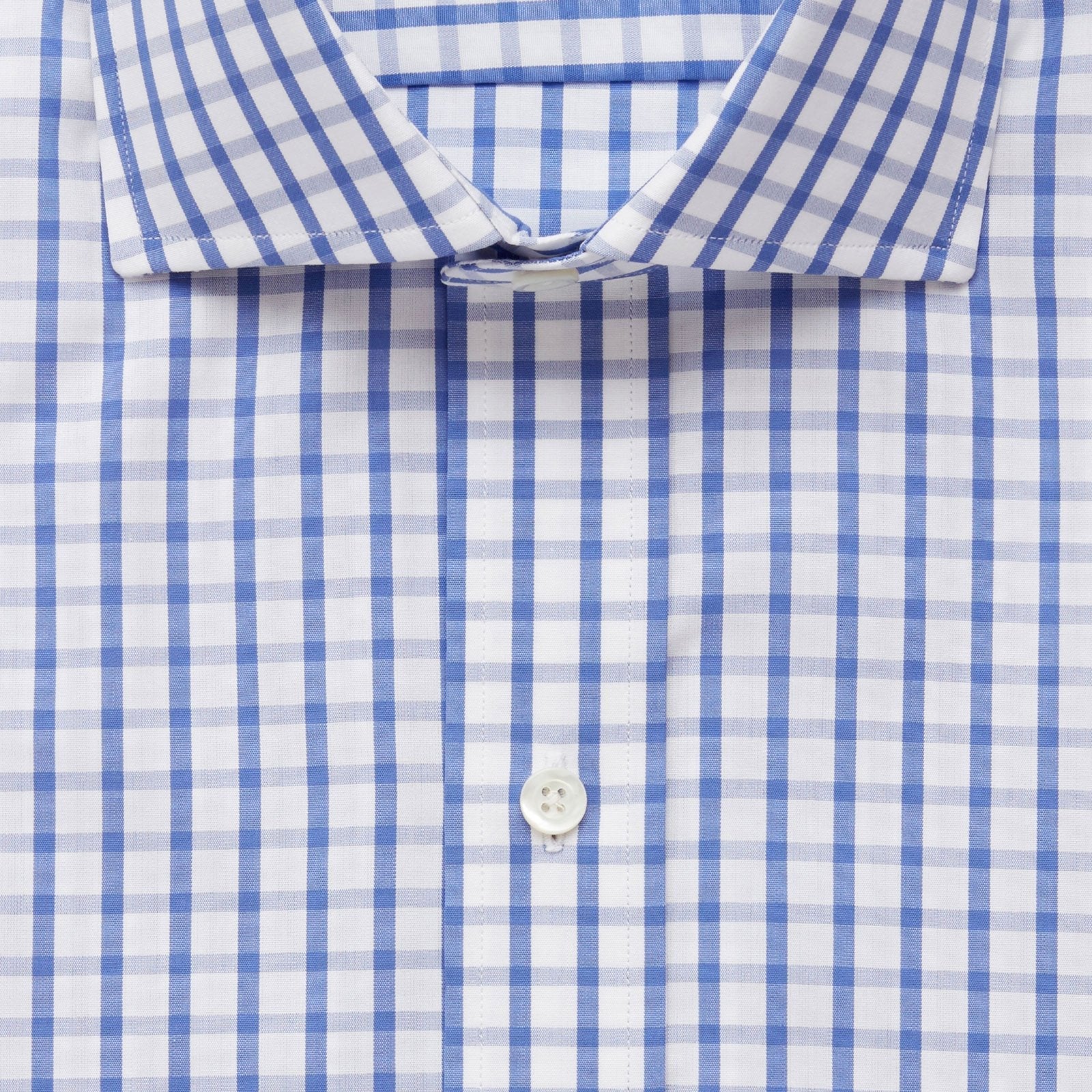 The Blue Urbana Box Check Dress Shirt Legacy Supercore- Ledbury