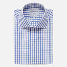 The Blue Urbana Box Check Dress Shirt Legacy Supercore- Ledbury