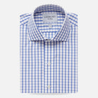 The Blue Urbana Box Check Dress Shirt Legacy Supercore- Ledbury